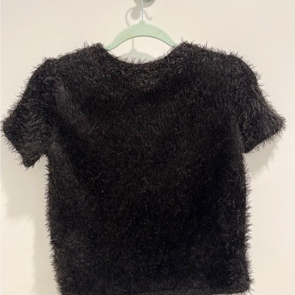💛 bundle -$10 Black fuzzy top, Zara black shirt - Picture 3 of 5